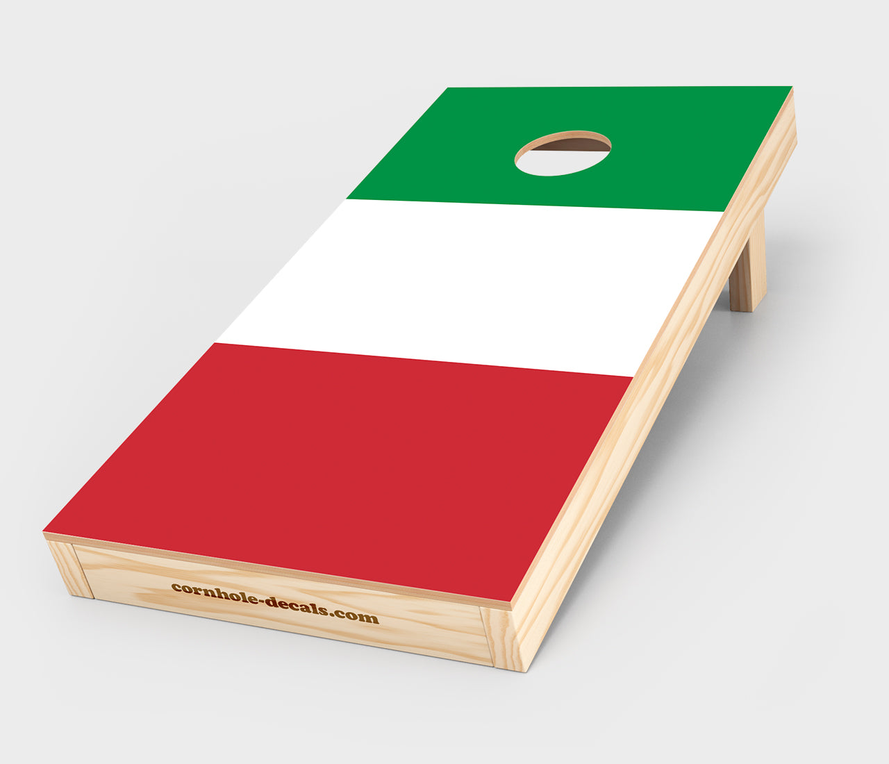Italian Flag Cornhole Wrap Design