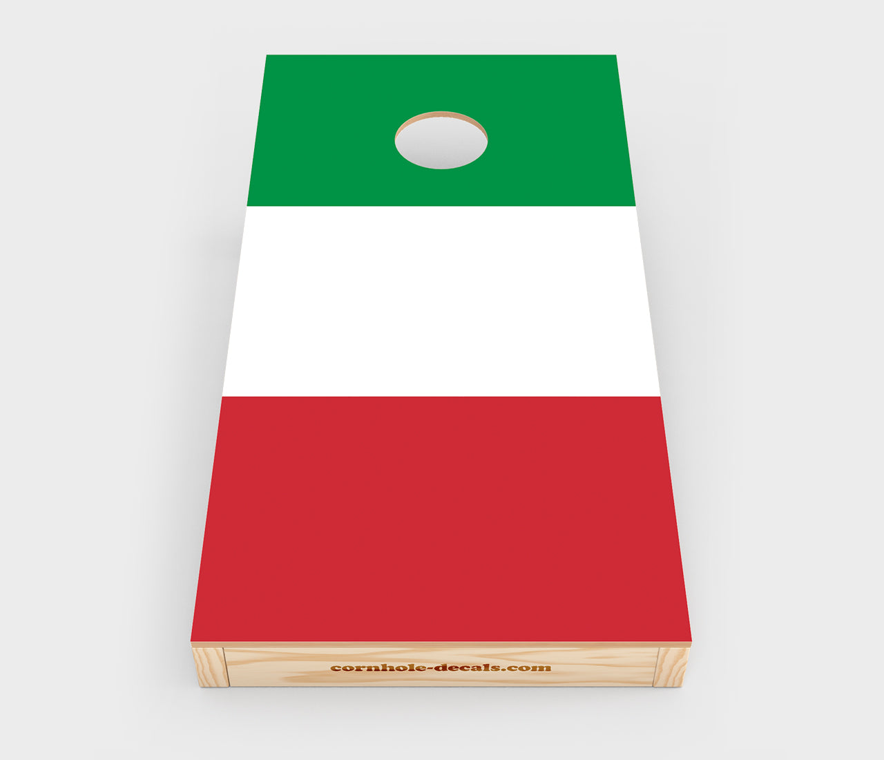 Italian Flag Cornhole Wrap Design