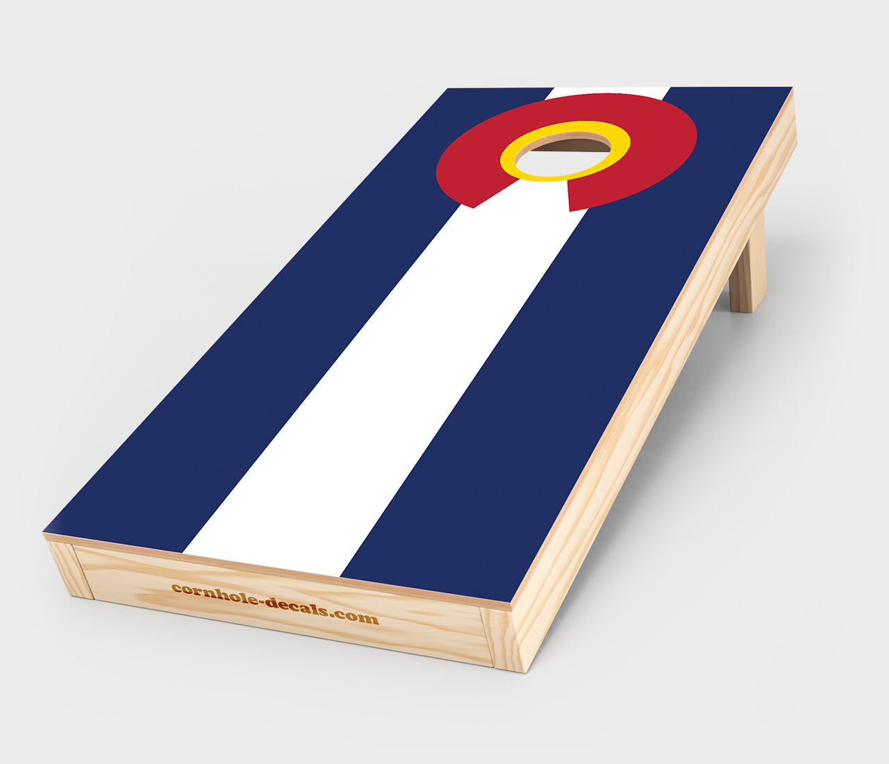 Chuggles Cornhole - Colorado State Flag Cornhole Decal