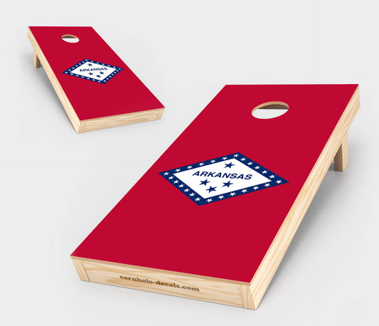 Chuggles Cornhole — Arkansas State Flag Cornhole Board Set