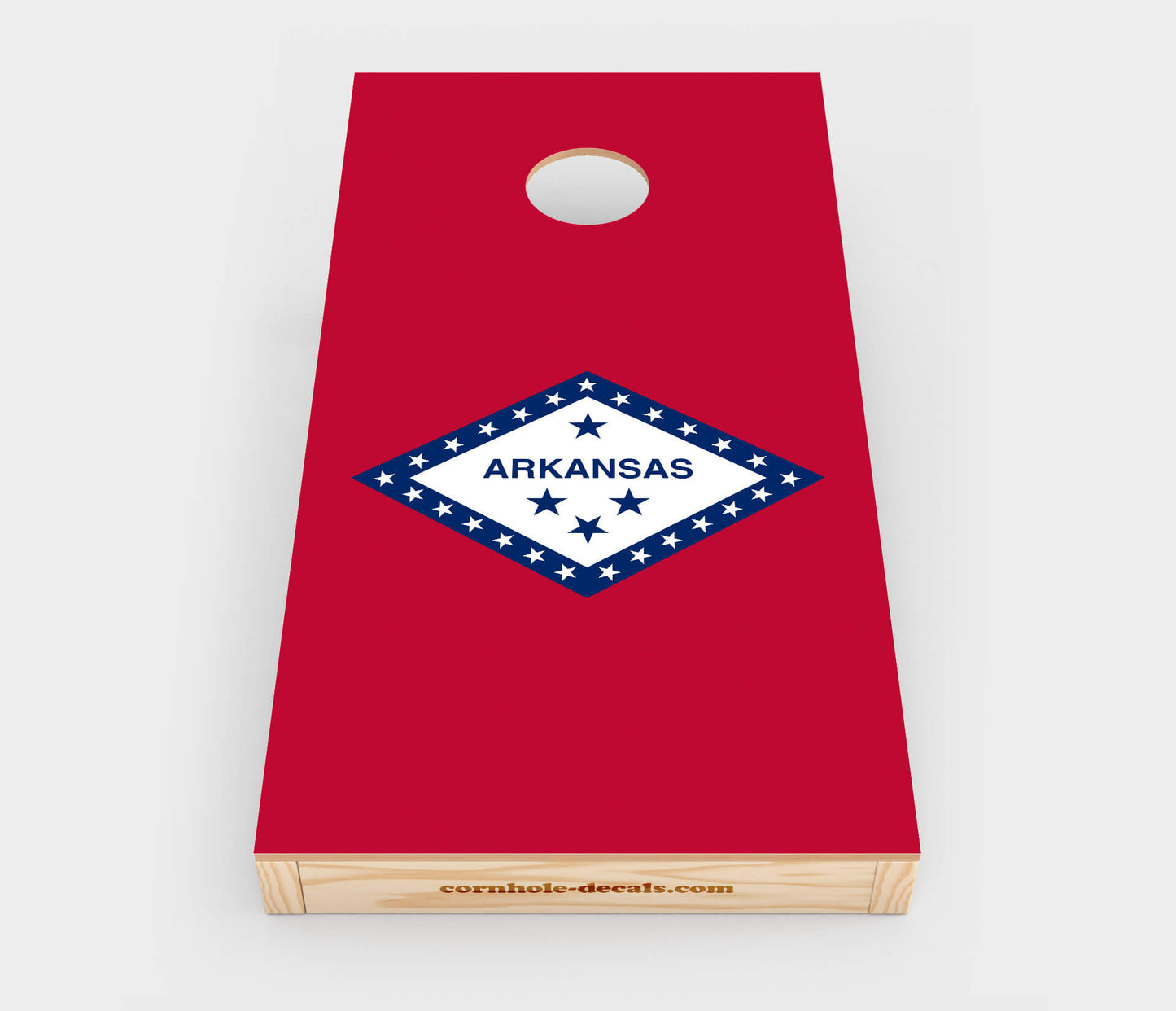 Arkansas State Flag Cornhole Wrap Design