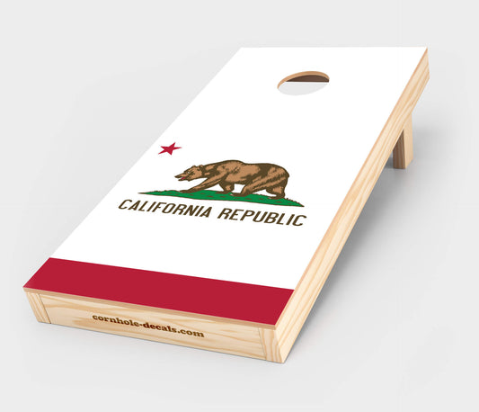 Chuggles Cornhole — California State Flag Cornhole Decal