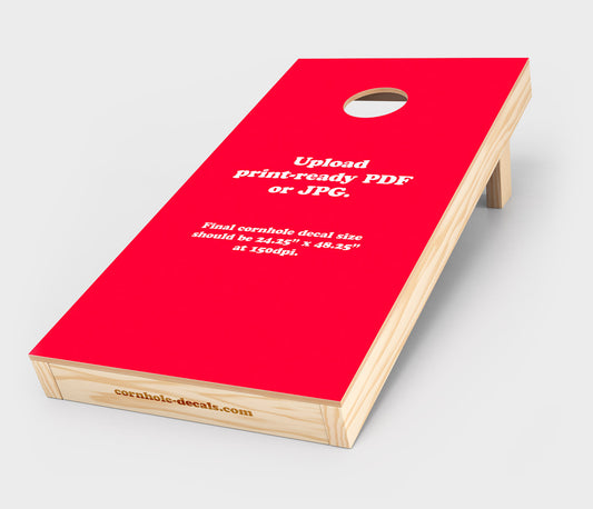 Custom Cornhole Wrap Design