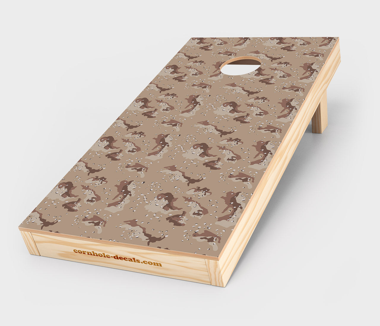 Chuggles Cornhole - Desert Camo Cornhole Decal