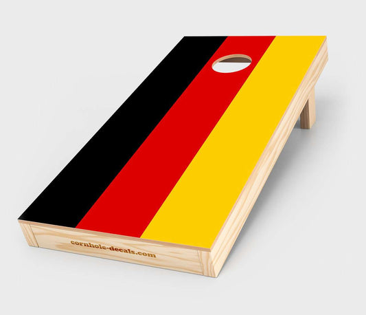 German Flag Cornhole Wrap Design