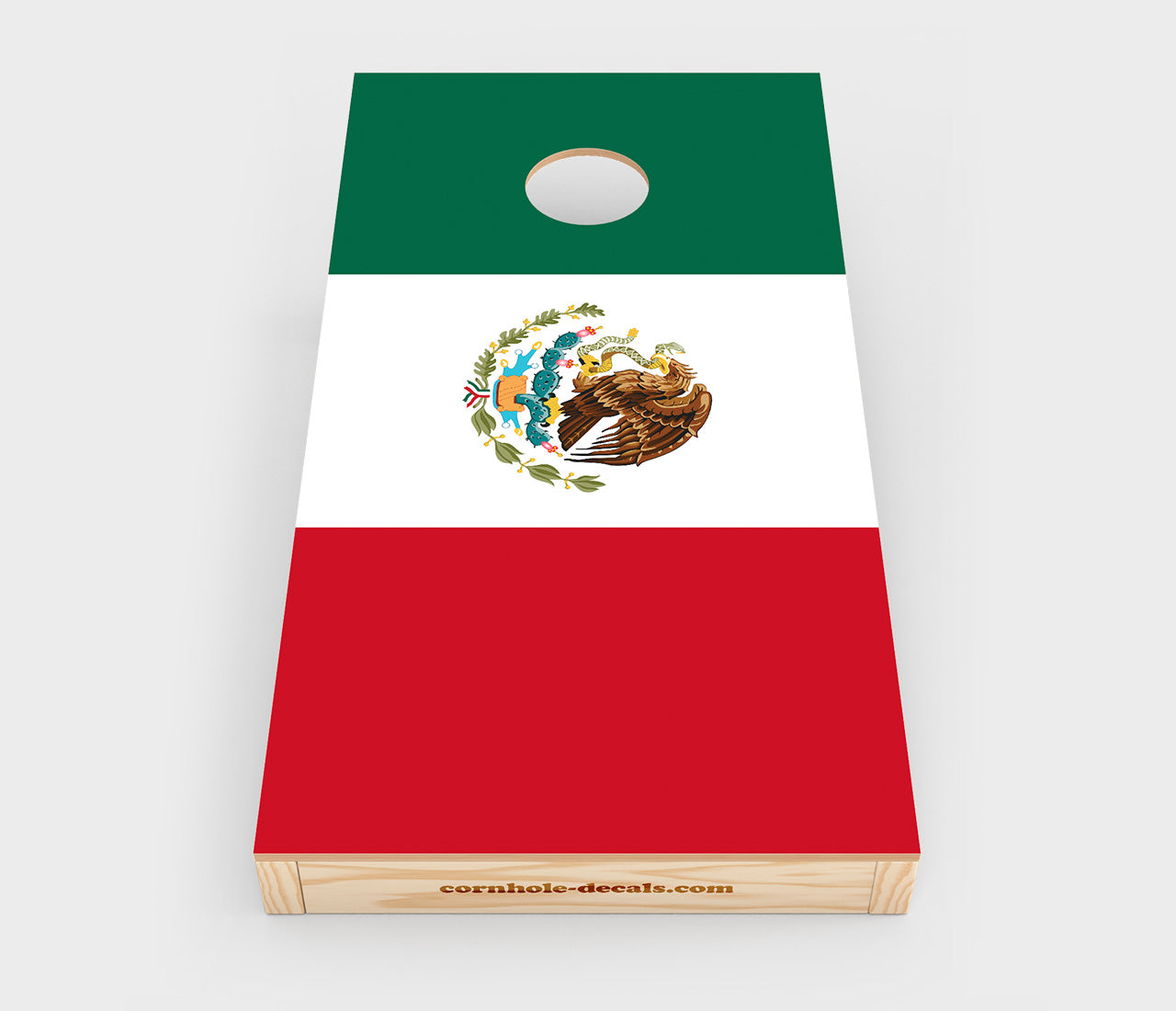 Mexican Flag Cornhole Wrap Design