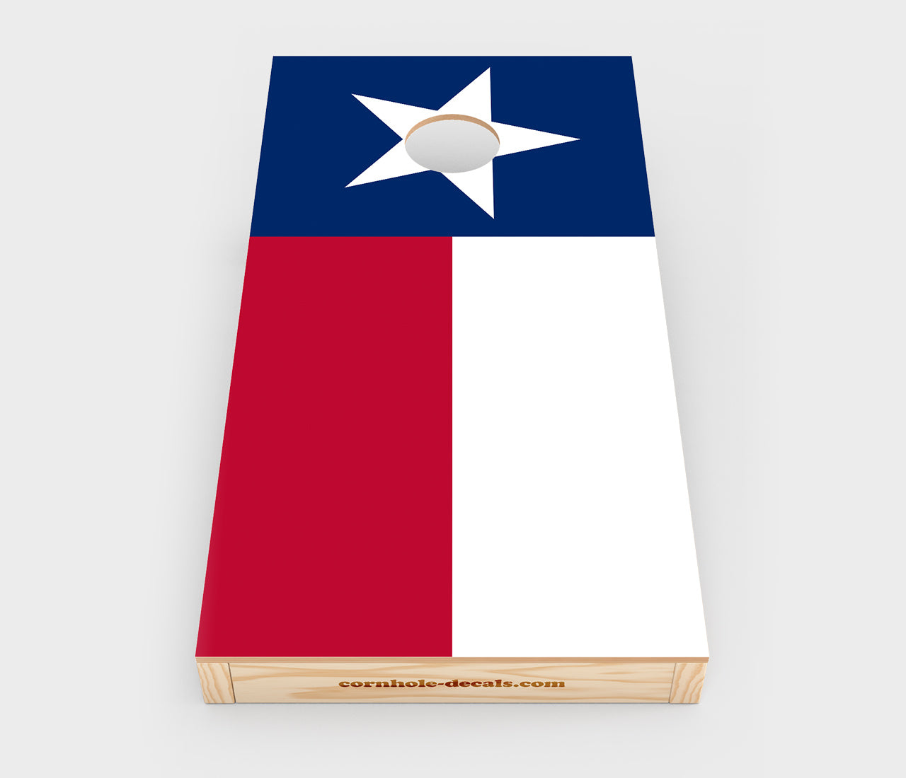 Texas State Flag Cornhole Wrap Design