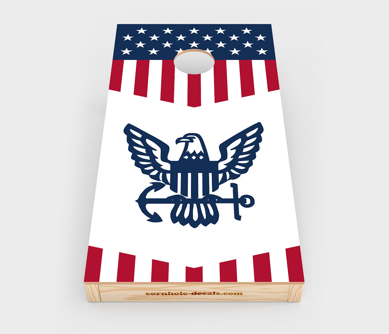 US Navy Insignia Cornhole Wrap Design