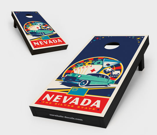 Nevada: The Silver State Cornhole Board Set
