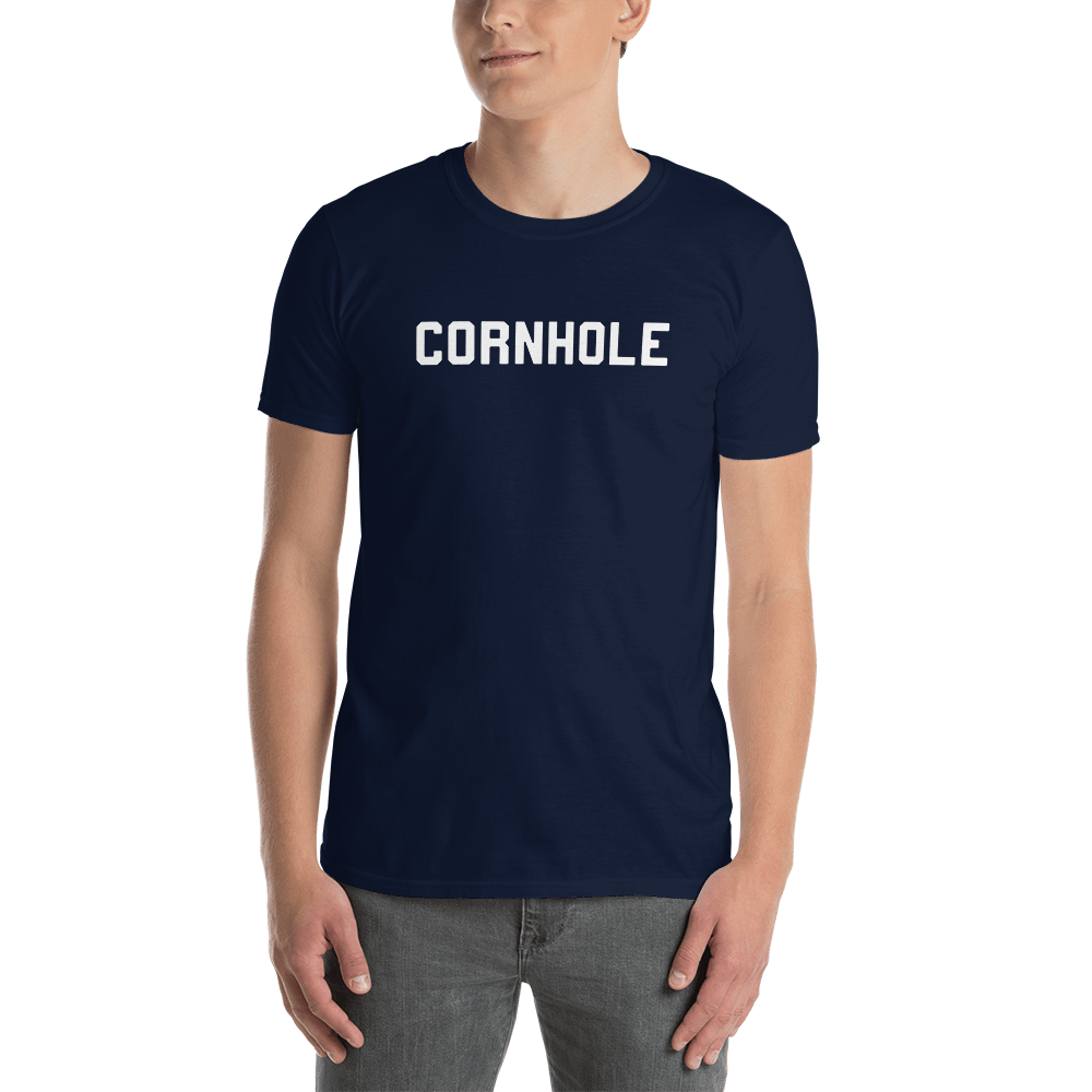 Chuggles Cornhole Unisex T-Shirt - Navy