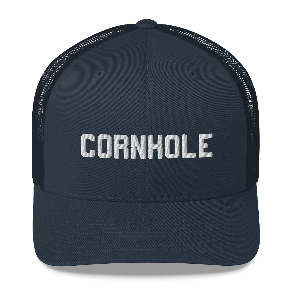 Chuggles Cornhole Trucker Cap - Navy