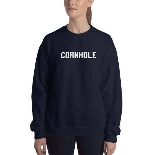 Chuggles Cornhole Unisex Sweatshirt - Navy