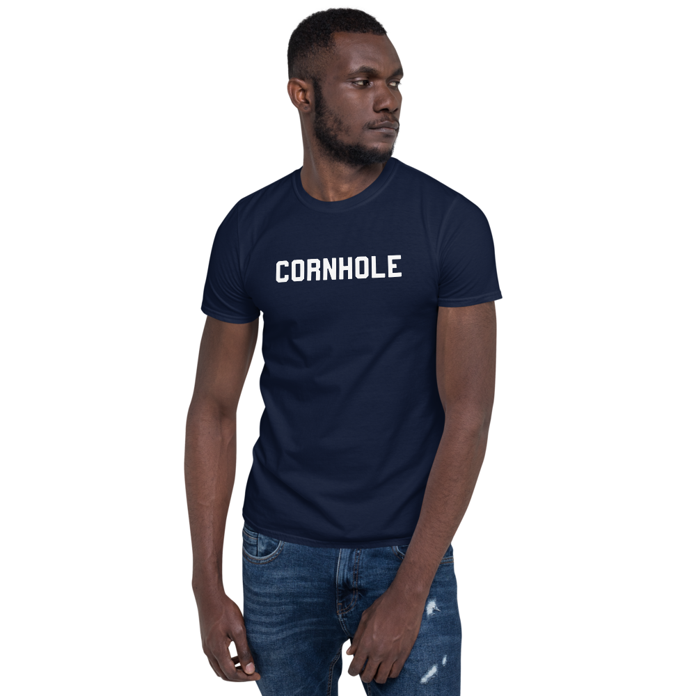 Chuggles Cornhole Unisex T-Shirt - Navy