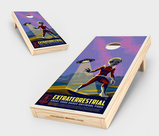 Great Sand's Extraterrestrial Cornhole Board Set