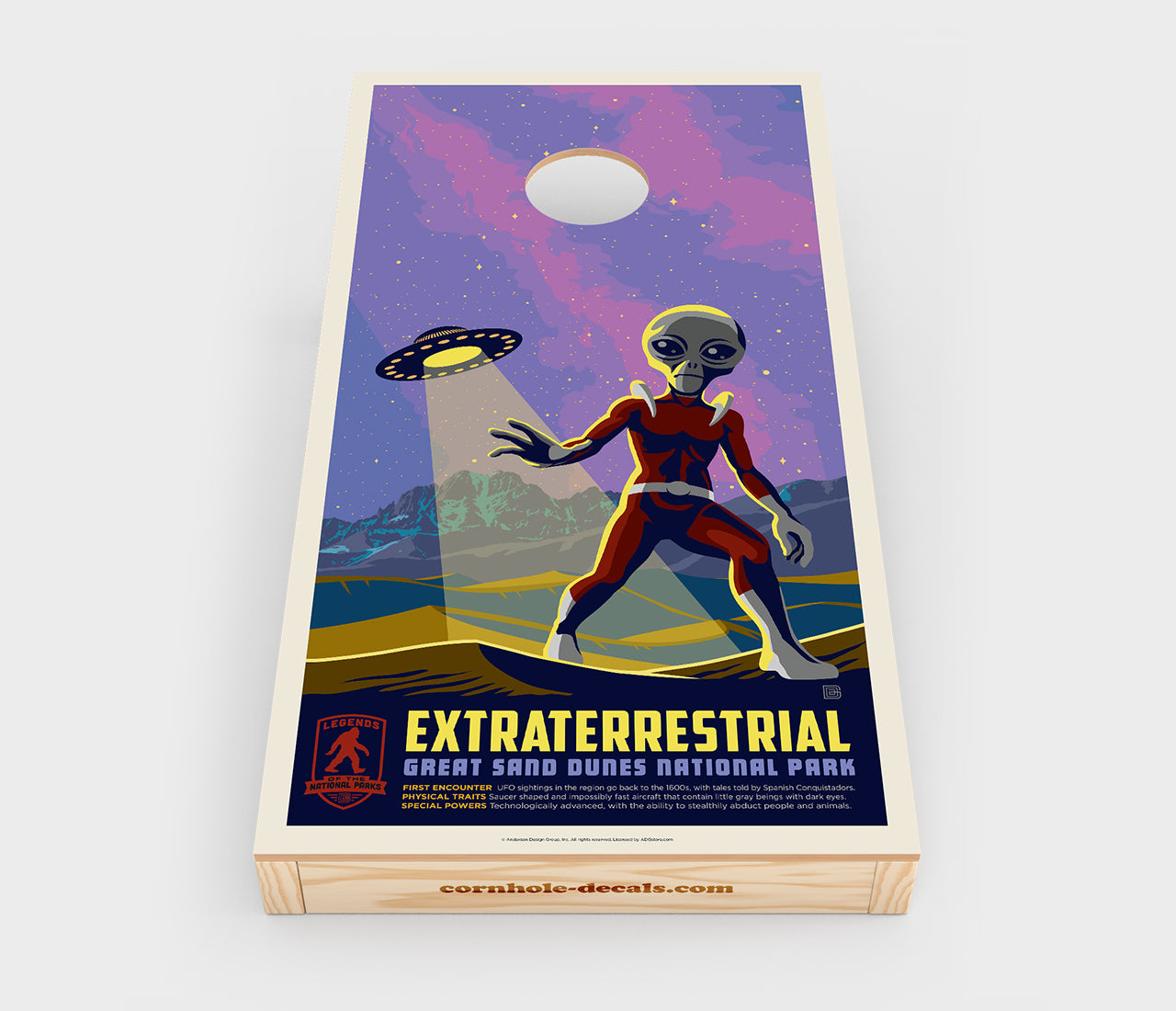 Great Sand's Extraterrestrial Cornhole Board Set