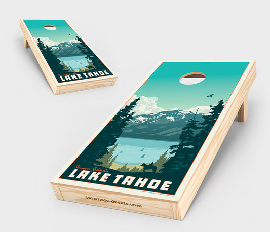 Lake Tahoe – Summer Splendor Cornhole Board Set