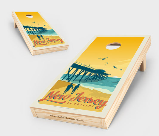 New Jersey Shoreline Cornhole Board Set