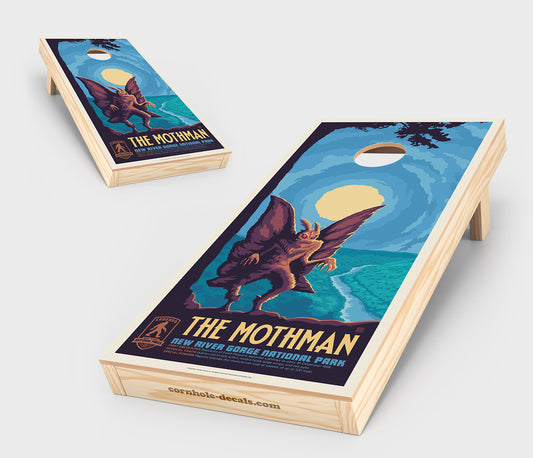 New River Gorge's MothMan Cornhole Board Set