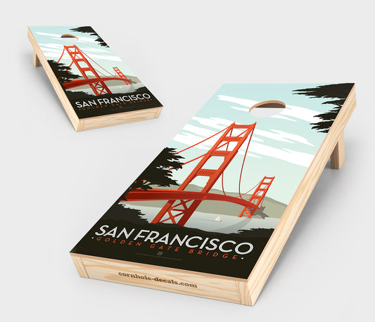 San Francisco – Golden Gate Bridge Cornhole Set