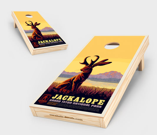 Grand Teton's Jackalope Cornhole Board Set