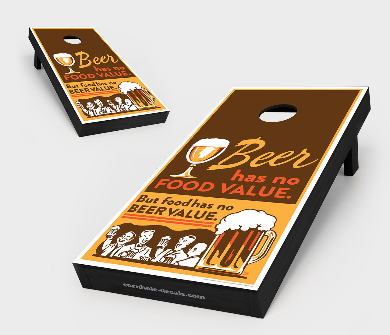 Chuggles Cornhole - Anderson Design Group - Beer Cornhole Board Set