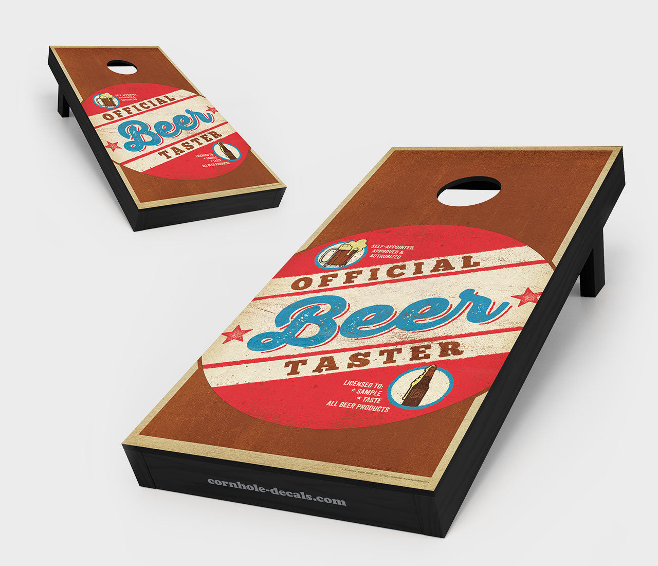 Official Beer Taster Cornhole Board Set