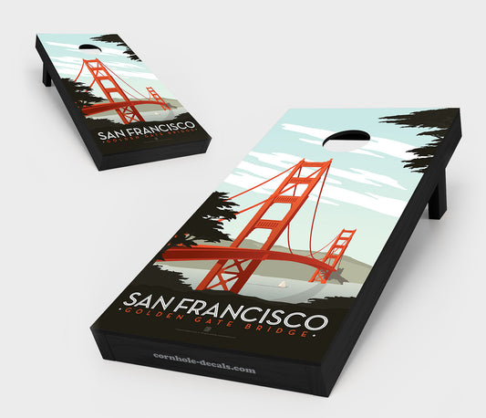 San Francisco – Golden Gate Bridge Cornhole Set