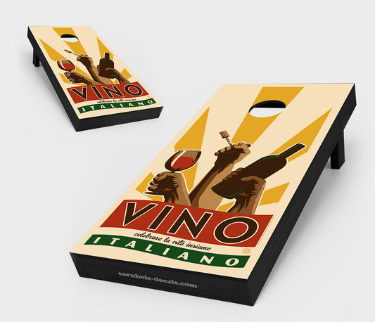 Vino Italiano Cornhole Board Set