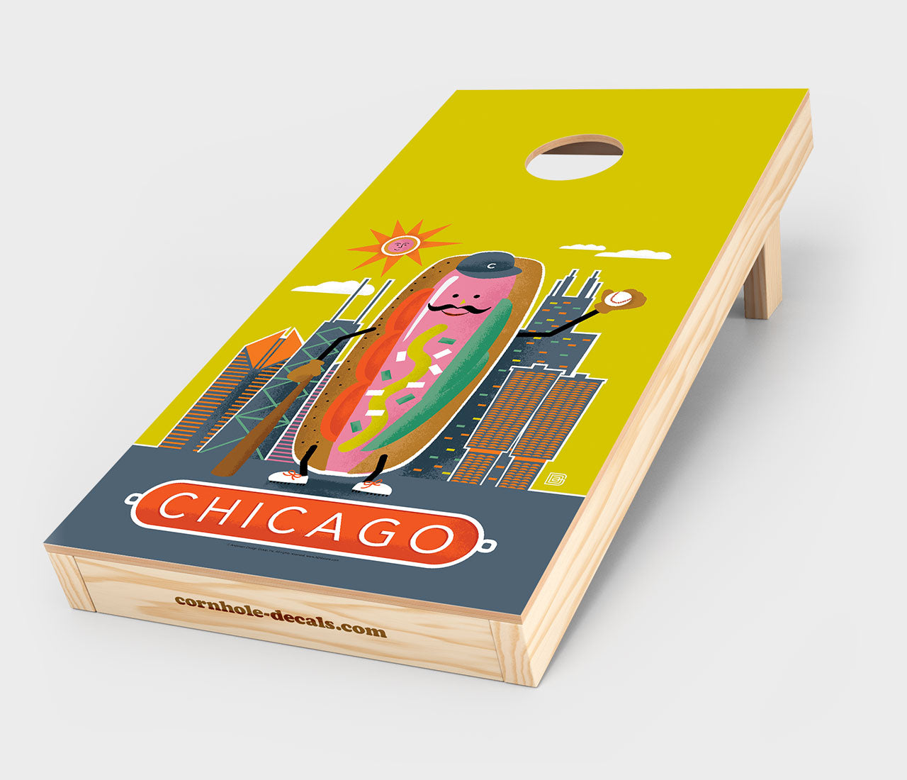 Chuggles Cornhole - Anderson Design Group - Chicago Hotdog