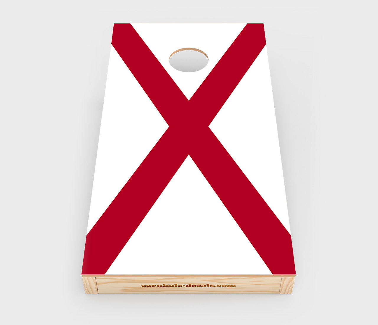 Alabama State Flag Cornhole Decal — Chuggles Cornhole