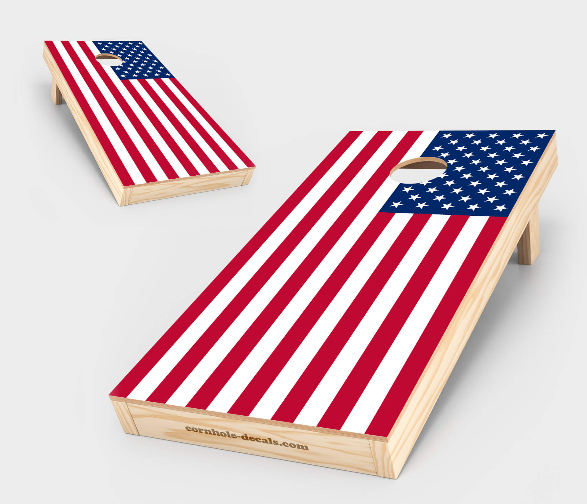 Chuggles Cornhole — American Flag Cornhole Board Set