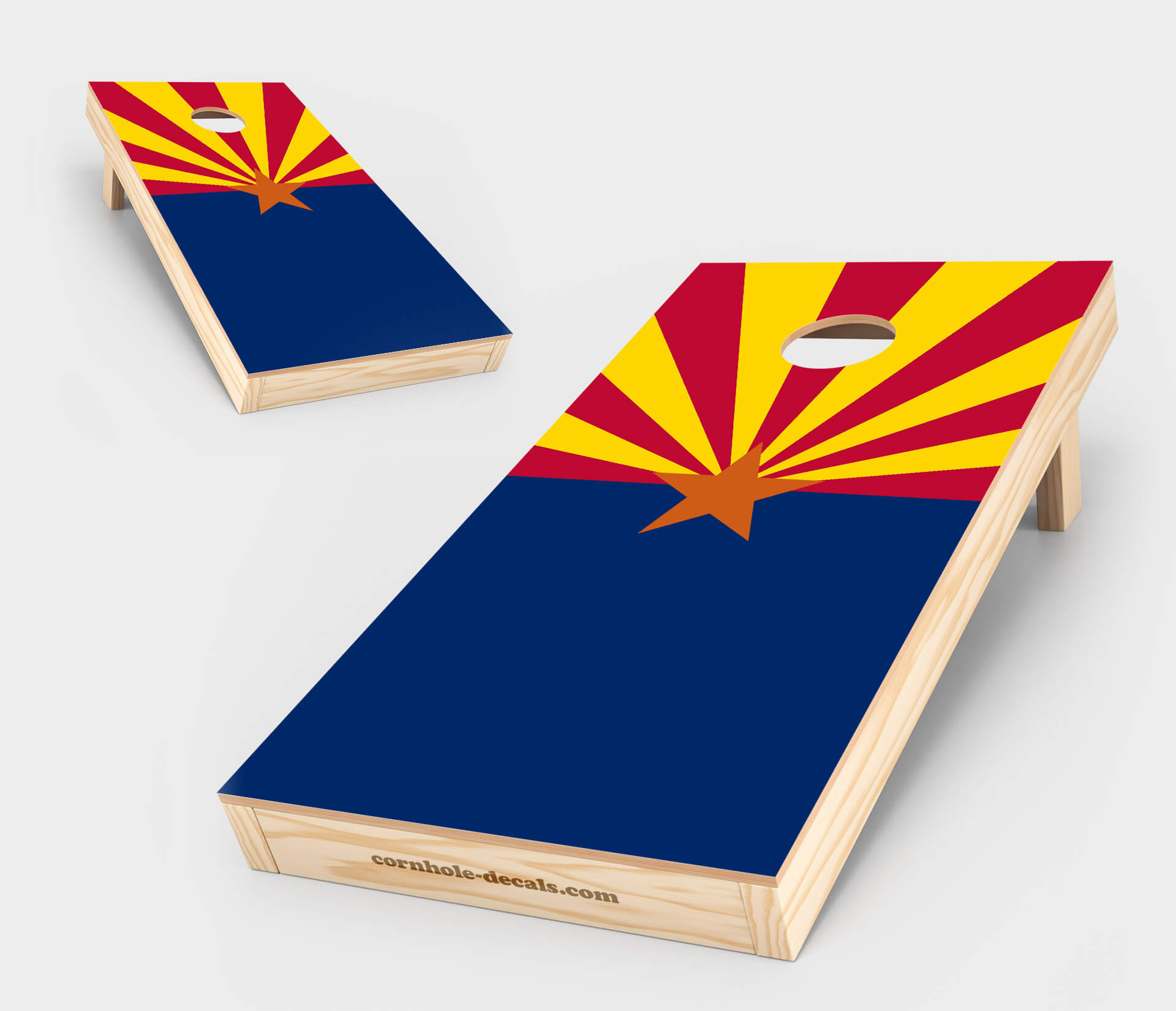 Chuggles Cornhole — Arizona State Flag Cornhole Board Set