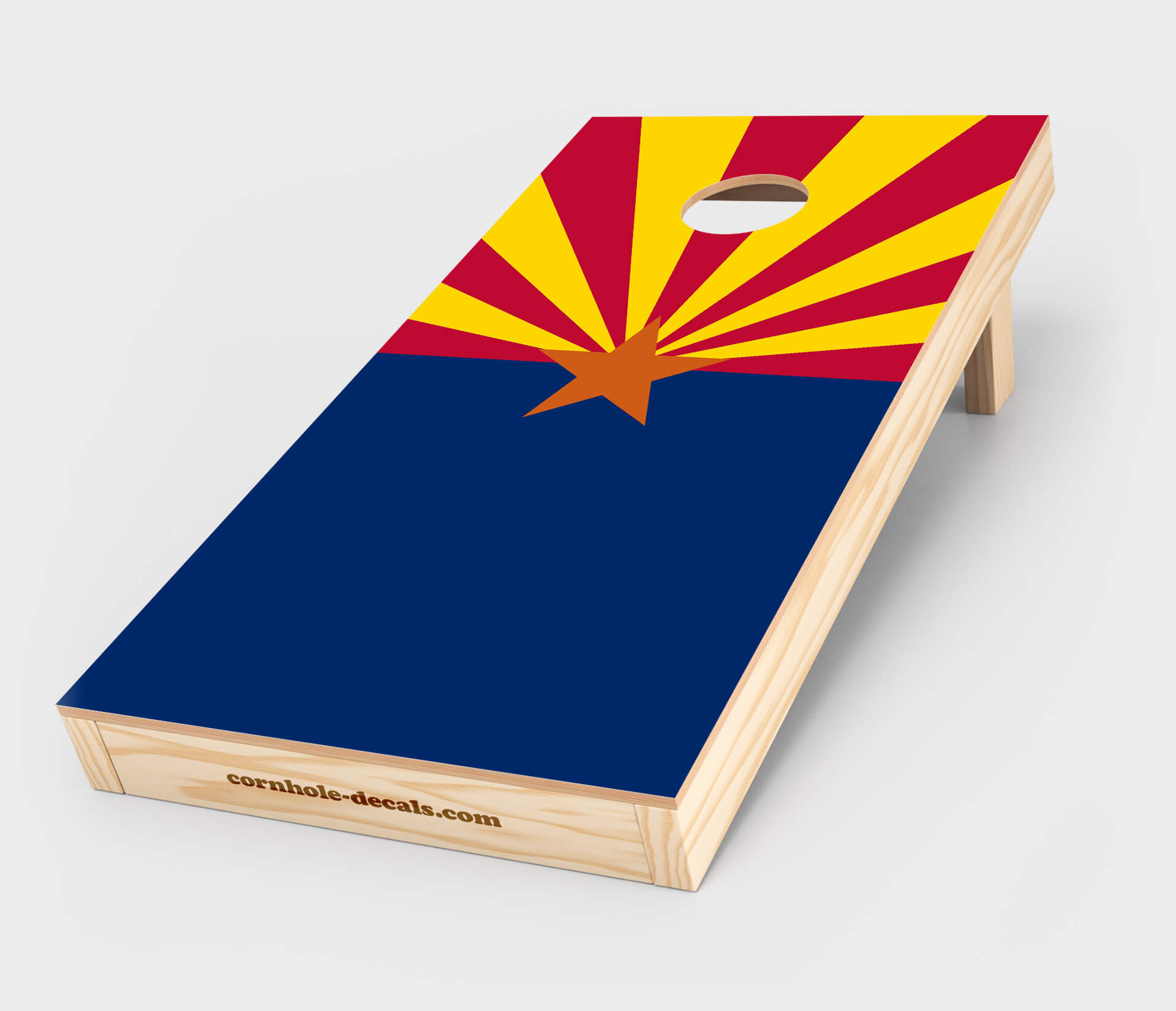 Chuggles Cornhole — Arizona State Flag Cornhole Decal