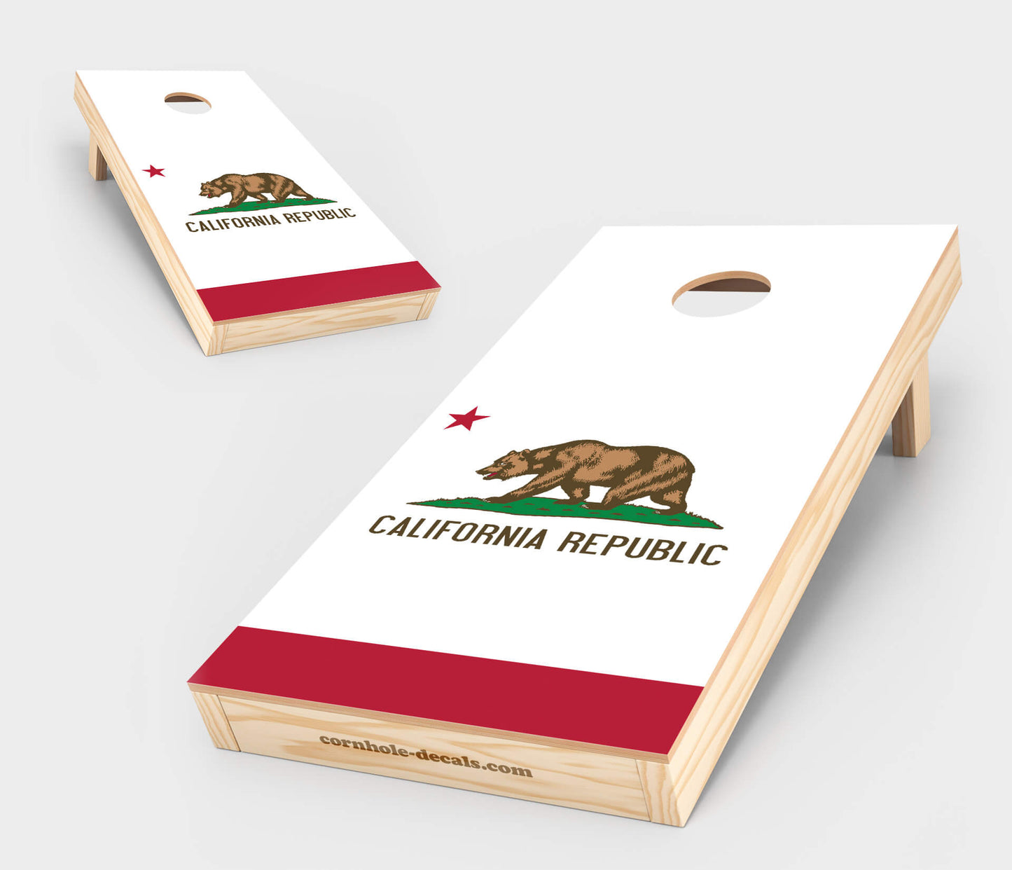 Chuggles Cornhole — California State Flag Cornhole Board Set