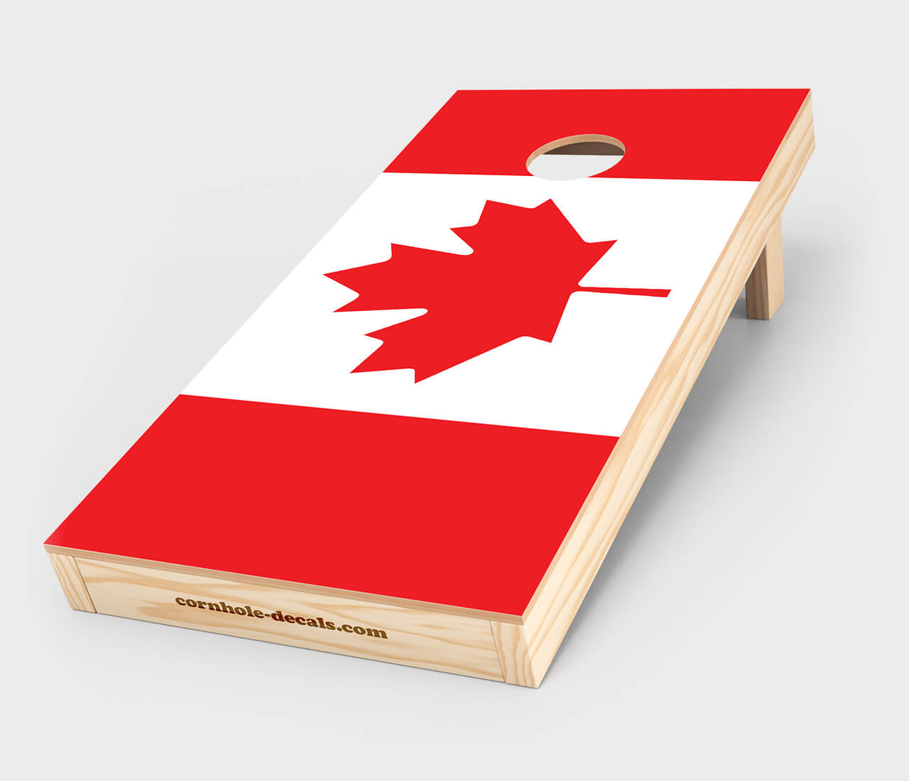 Chuggles Cornhole - Canadian Flag Cornhole Decal