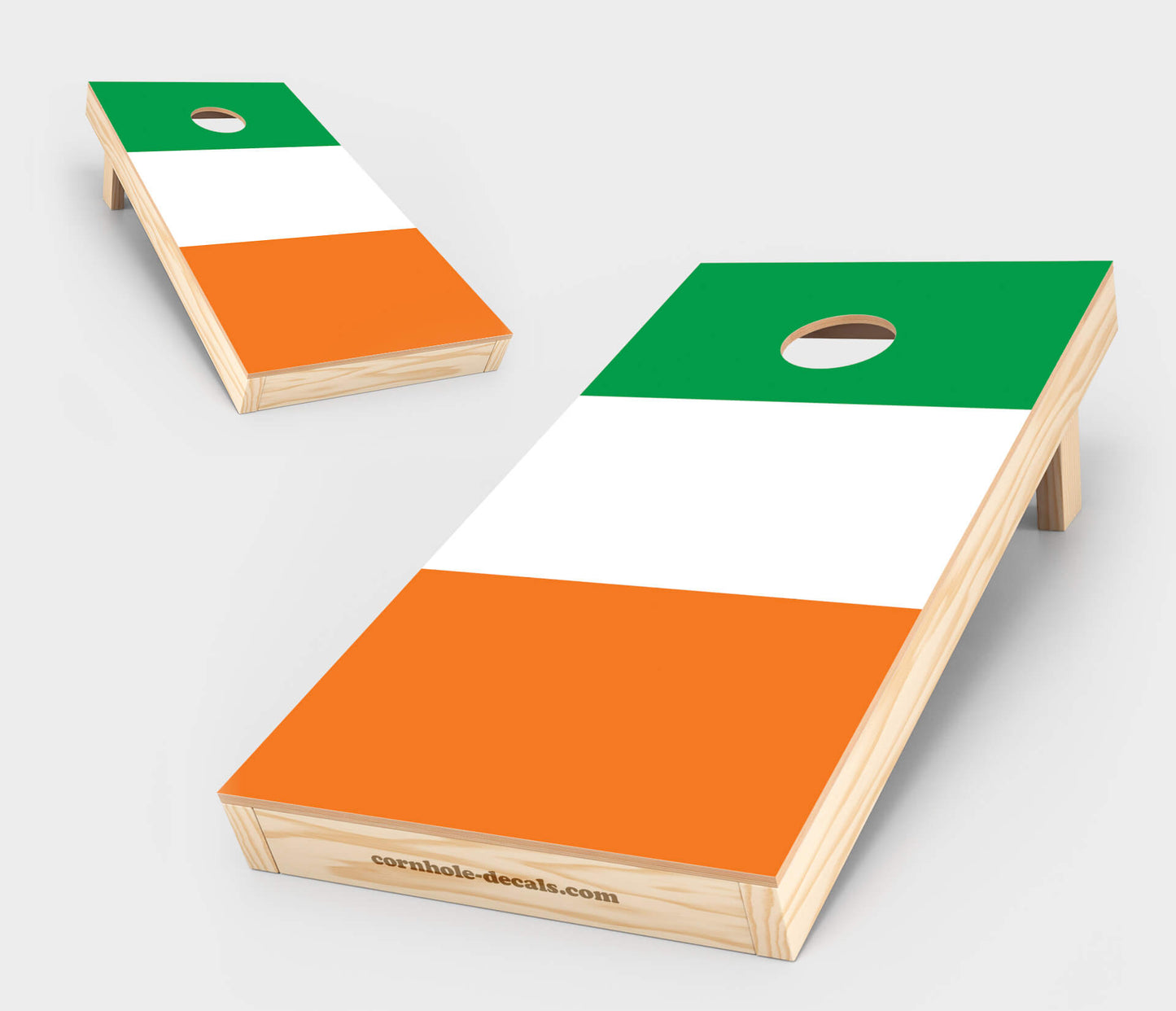 Chuggles Cornhole — Irish Flag Cornhole Set