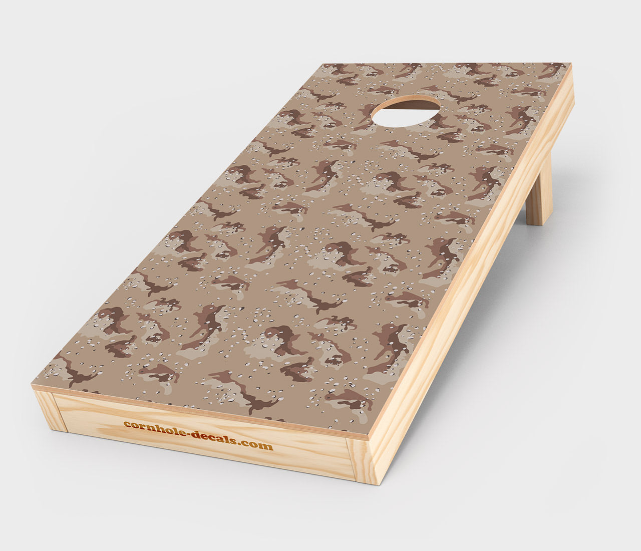 Chuggles Cornhole - Desert Camo Cornhole Decal