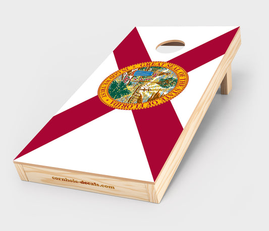 Chuggles Cornhole - Florida State Flag Cornhole Decal