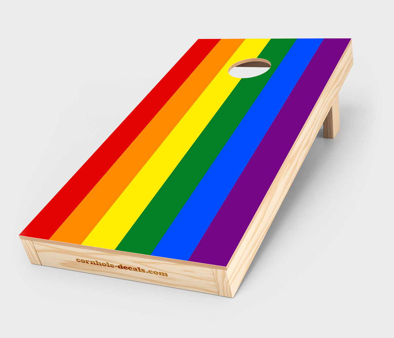 Chuggles Cornhole - Gay Pride Flag Cornhole Decal
