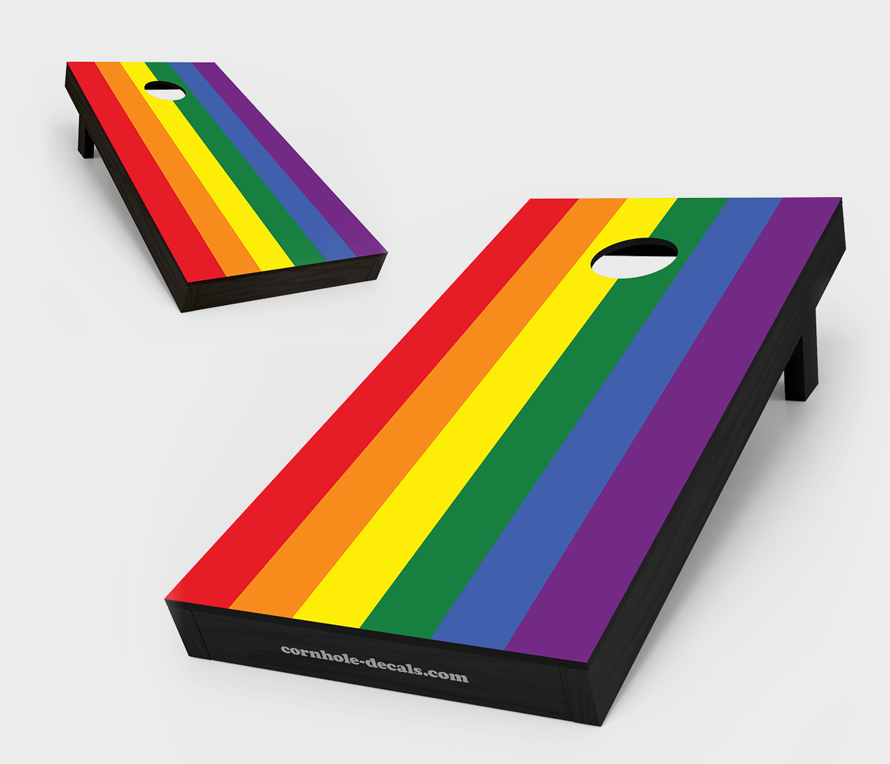 Chuggles Cornhole - Gay Pride Flag Cornhole Board Set