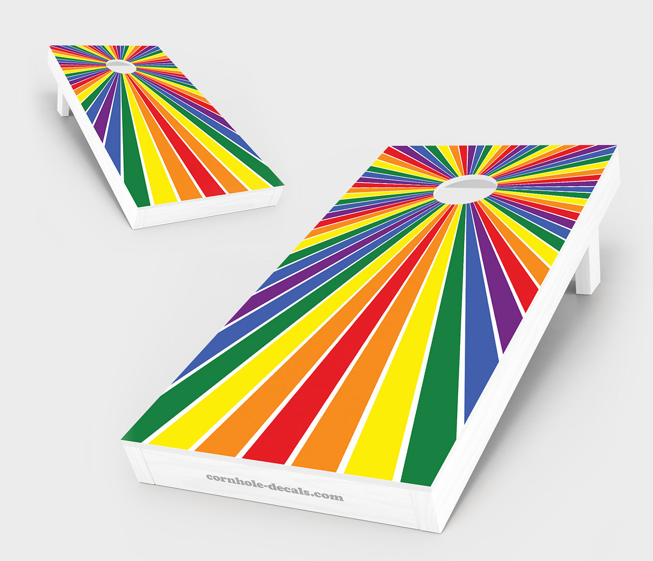 Gay Pride Flag Starburst Cornhole Set
