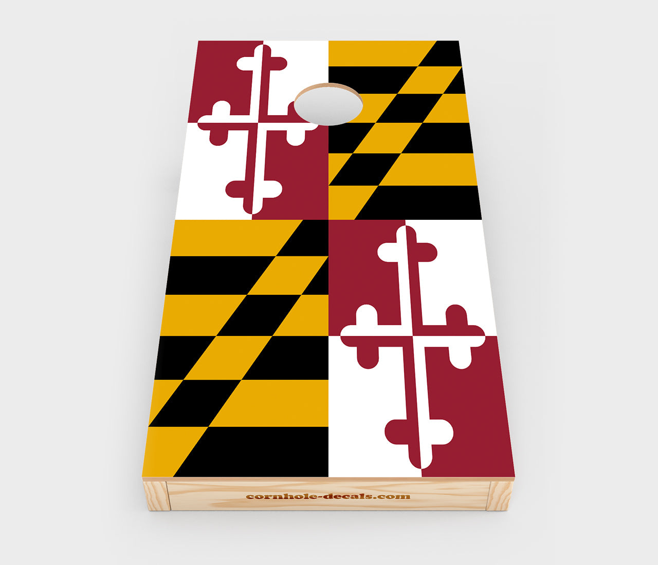 Maryland State Flag Cornhole Wrap Design