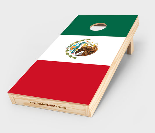 Mexican Flag Cornhole Wrap Design