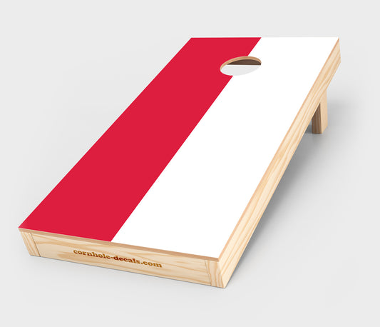 Polish National Flag Cornhole Wrap Design