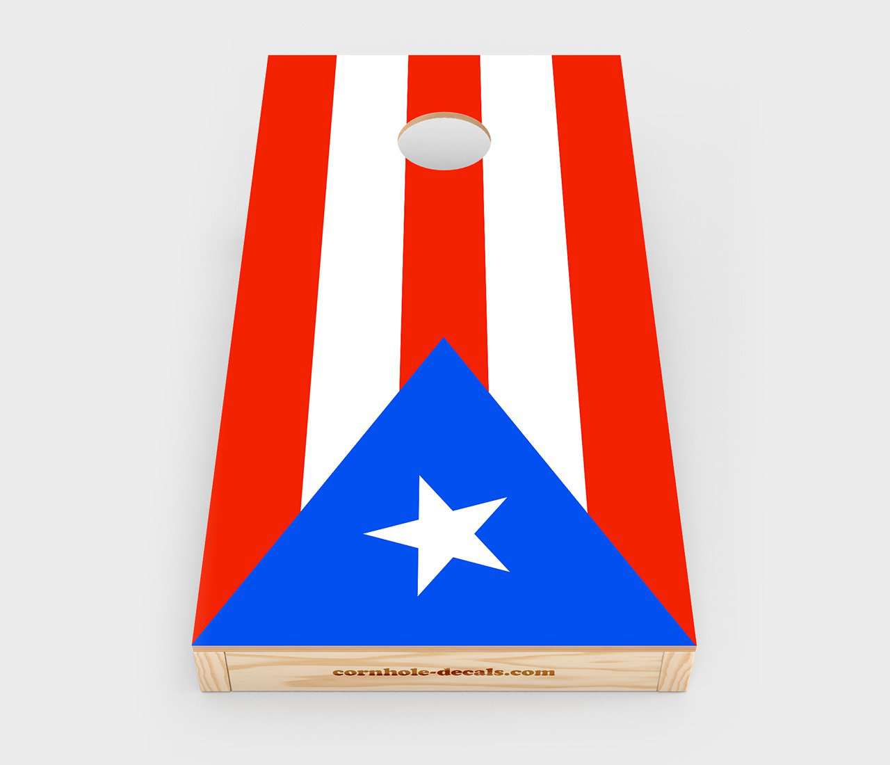 Puerto Rico Flag Cornhole Wrap Design