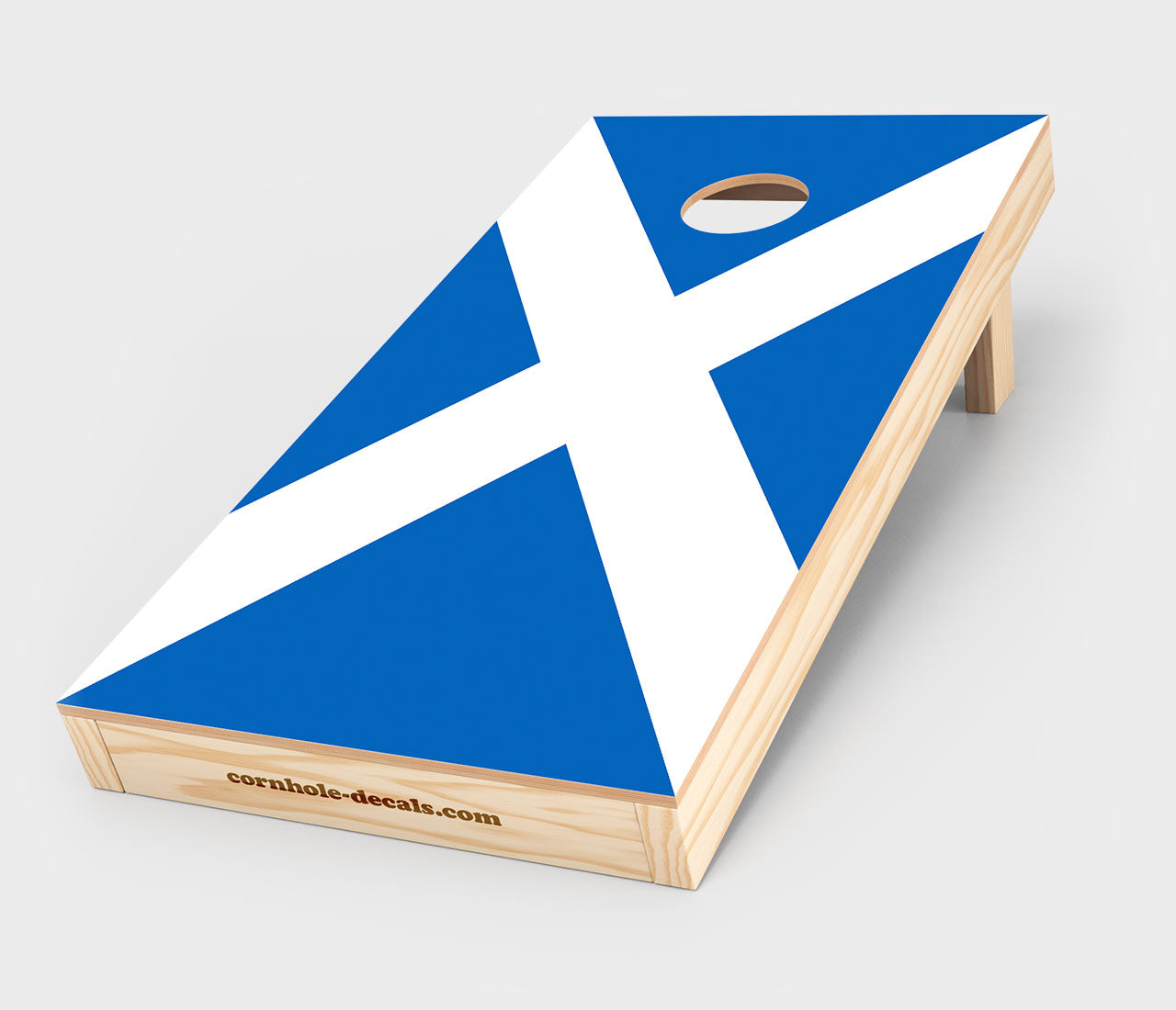 Scottish Flag Cornhole Wrap Design