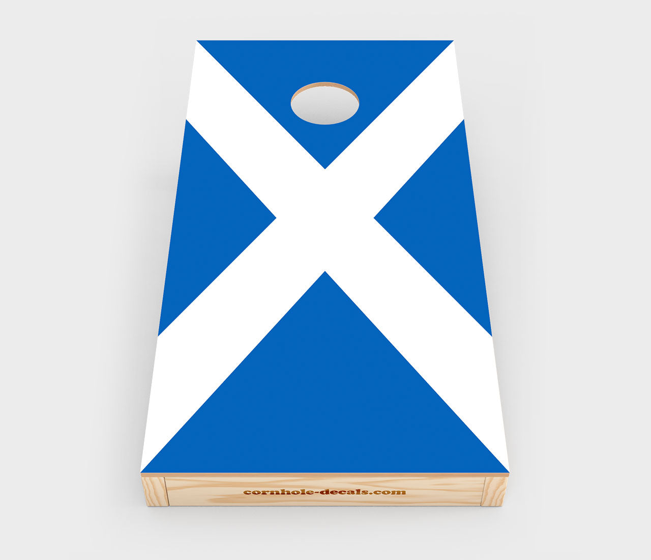 Scottish Flag Cornhole Wrap Design