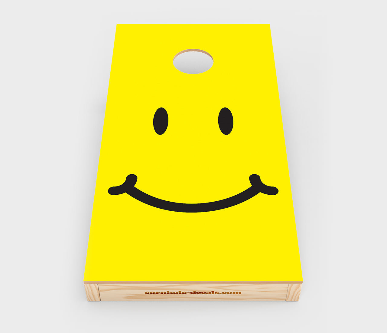 Smiley Face Cornhole Wrap Design