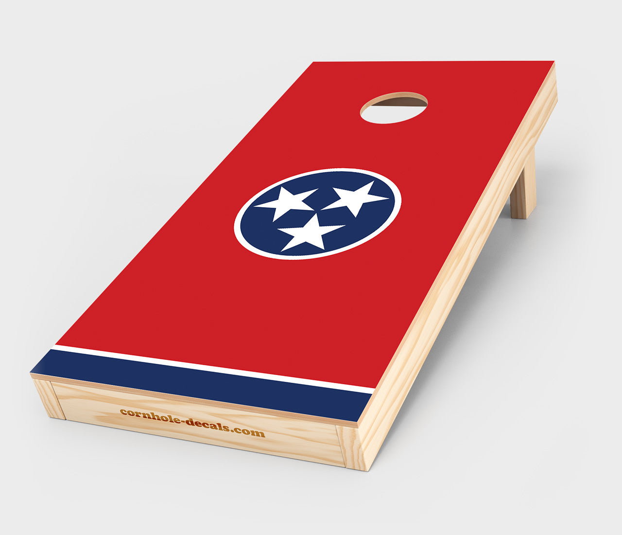 Chuggles Cornhole - Tennessee State Flag Cornhole Decal