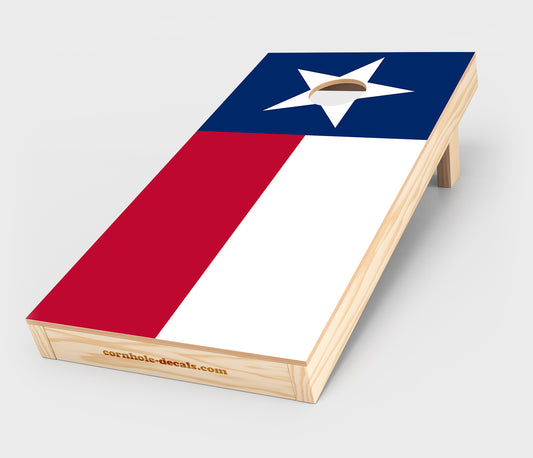 Texas State Flag Cornhole Wrap Design
